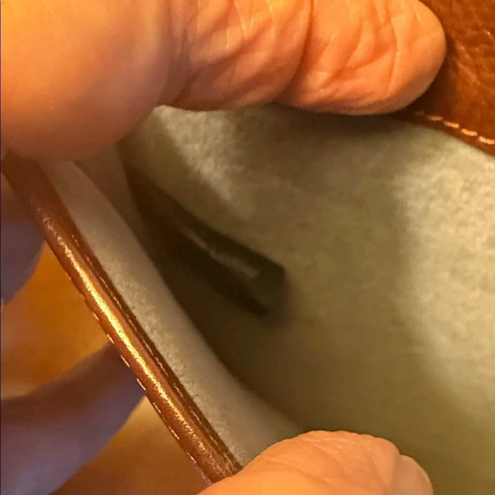 3/$20 Brookstone Brown Leather Tablet Sleeve with Magnetic Flap Electronics IPad